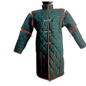 Durable Cotton Medieval Gambeson Armor Vest - Protective Combat Gear for LARP, - Picture 1 of 21