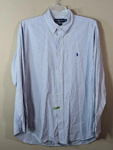 Polo Ralph Lauren Blau Gingham Kariert Blake Fit Herren Größe XL Business Freizeit  - Bild 1 von 6