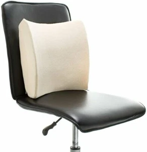 Pleasure Pedic Therapy Lumbar Memory Foam Cushion Support Pillow with Velour... - Picture 1 of 1