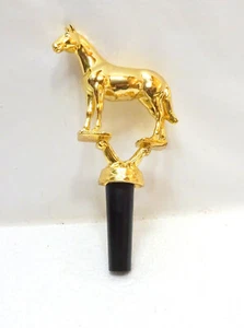 VINTAGE GOLD METALL PFERDE TROPHÄE FÜR EINEN BIER ZAPFHAHN GRIFF - Bild 1 von 4