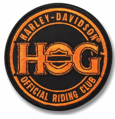 PARCHE CHALECO CERDO CLUB DE EQUITACIÓN OFICIAL HARLEY DAVIDSON GRUPO DE PROPIETARIOS 3 PULGADAS  Foto 1 de 4