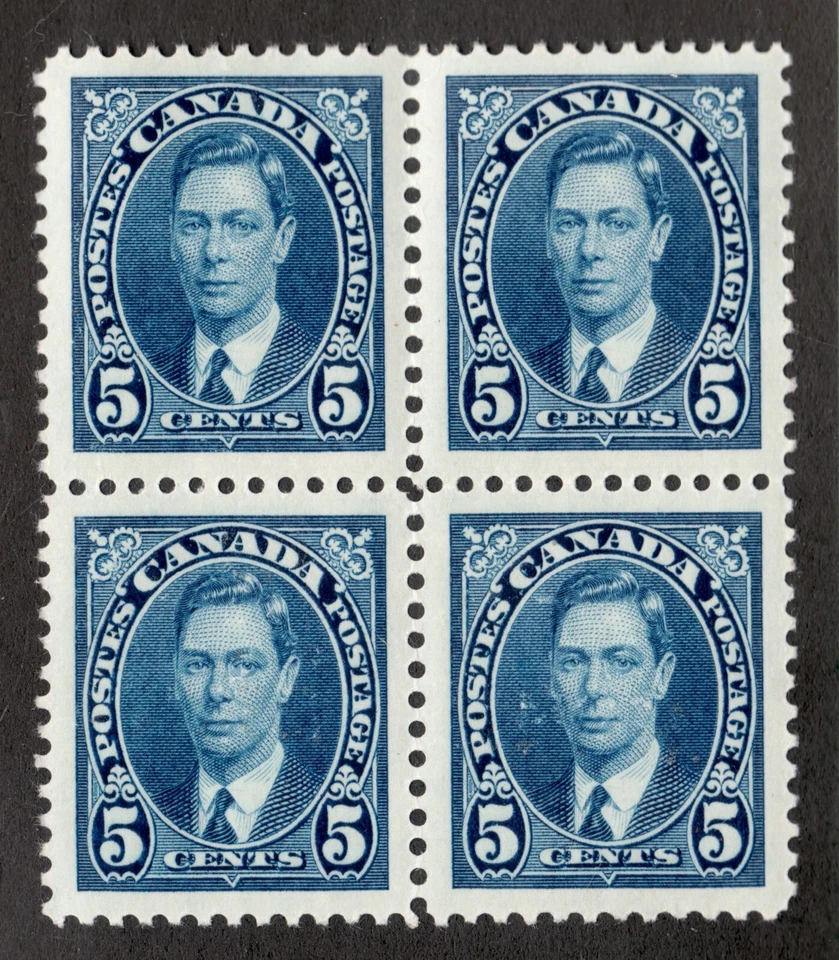 1937 Canada Sc# 235 - 5¢ - KGVI Mufti (civilian attire) - MNH vf  - Image 1 of 1