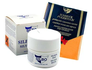 SILBERBAD Silber-Schmuckbad Silberschmuck Bad Reinigungsbad mit/ohne Pflegetuch - Bild 1 von 3