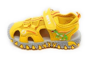 Bull Boys Sandalo Velocirapt giallo con impronta e luci modello DNCL3144 AQ01