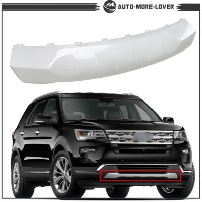 Parachoques delantero Ford Explorer 2018 2019 cenefa placa de deslizamiento inferior plateada Foto 1 de 4