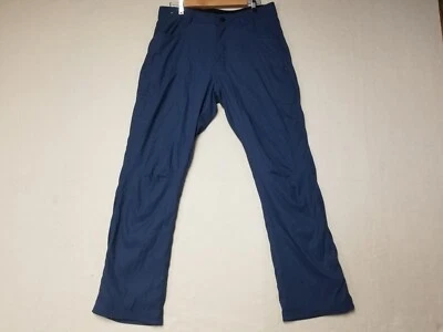 Pantalones elásticos forrados de lana Orvis tela elástica bolsillo lateral azul para hombre 34x32 foto Foto 1 de 4