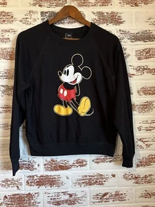 Disney Mickey Mouse Langarmshirt Baumwolle schwarz Größe S - Bild 1 von 7