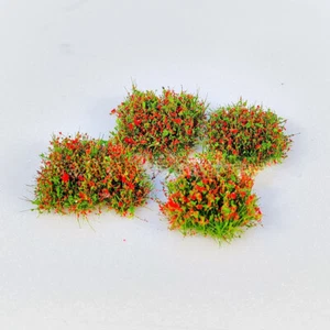 25PC HO/OO Scale Garden Miniatures Multicolored Flower Clusters Season Plants - Picture 1 of 26