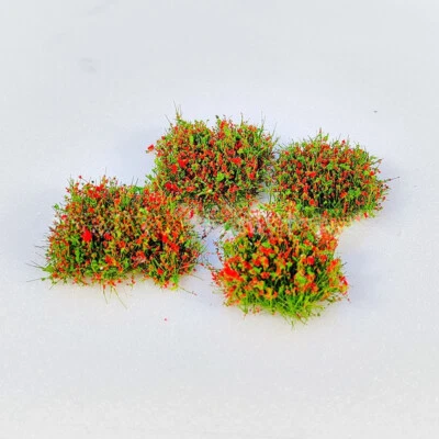 25PC HO/OO Scale Garden Miniatures Multicolored Flower Clusters Season Plants - Image 1 of 4