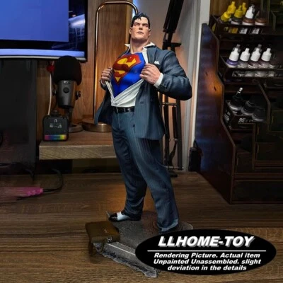 Clark Kent Super Man Daily Planet Model Kit Unpainted 3d Print GK Statue Figure - Image 1 of 4