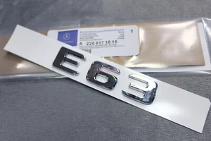 CHROME BENZ E63 REAR TRUNK LETTERS BADGE EMBLEM FOR MERCEDES BENZ E-CLASS - Bild 1 von 7