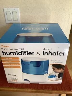 Crane 2-in-1 Warm Mist Humidifier and Steam Inhaler - Brand New in Box - Image 1 of 4