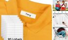  Kids Clothing Labels Self-Stick No-Iron, 0.5? x 1.75?, Washer & Dryer Safe, 