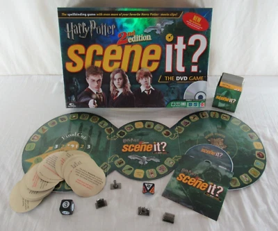 Harry Potter 2nd Edition Scene It? DVD Board Game Mattel 2007 100% COMPLETE - Image 1 of 4