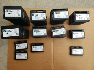 Partia 55 Używane puste oryginalne wkłady atramentowe HP 932/932XL/933/93XL wszystkie kolory - Zdjęcie 1 z 1