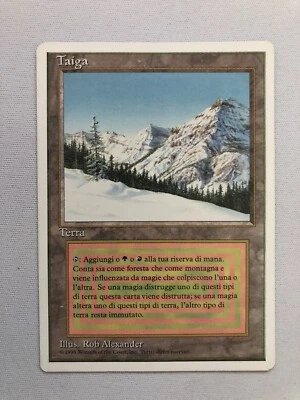 Taiga - Foreign White Border - Italian -Magic The Gathering- MTG - NM Condition - Image 1 of 2