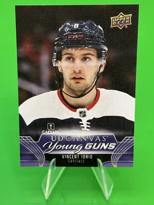 ❄️2023-24 Upper Deck Series 1 Hockey #C110 Vincent Iorio UD CANVAS YG,Capitals❄️ - Image 1 of 4