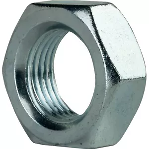 Thin Hex Jam Nuts Grade 2 Steel Electro Zinc Plated Finish All Sizes Available - Picture 1 of 173