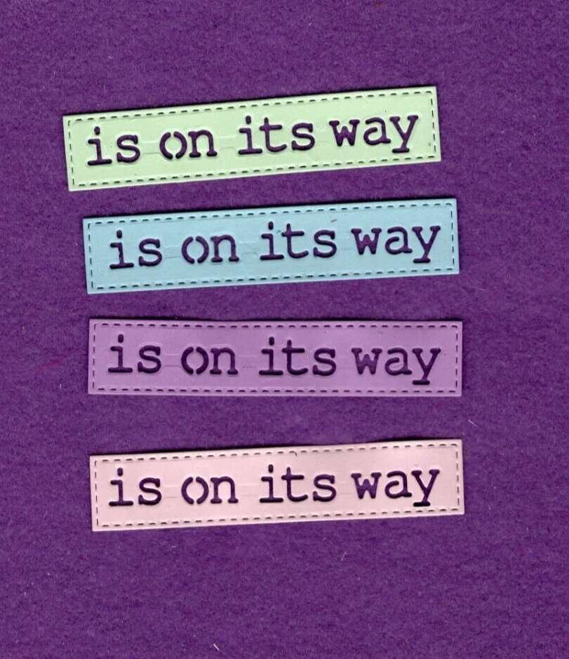 Tarjetas de álbum de recortes troquelados BABY IS ON ITS WAY Foto 1 de 1