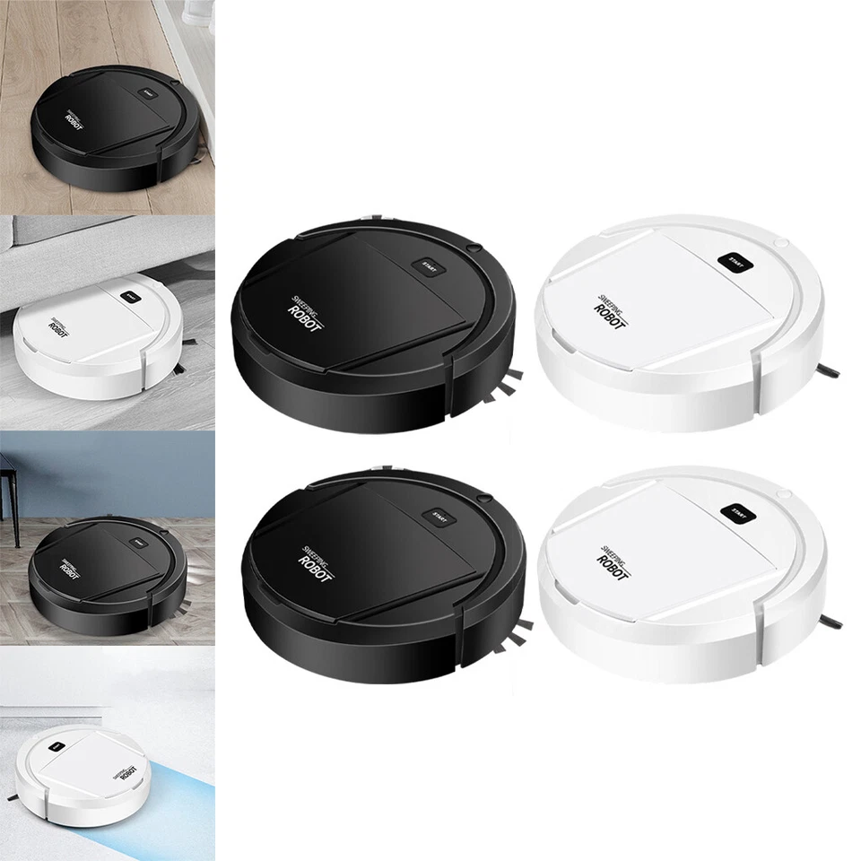 Slim Robot Vacuum Multifunctional Rechargeable Quiet Strong Suction Mini Smart - Image 1 of 1