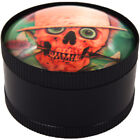 2" 51 mm Cool Crystal Ball Tattoo Skull Grinder Herb Spice Crusher Halloween SPO