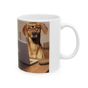 Hundebesitzer Kaffeebecher - "Ich arbeite hart, damit mein Hund ein besseres Leben haben kann" - Bild 1 von 14