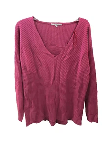 Suéter cuello en V Heart N Crush, púrpura rojizo, XXL - Imagen 1 de 4