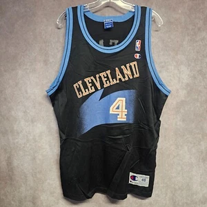 Vintage 90s Champion NBA Cleveland Cavaliers Cavs Shawn Kemp 4 Jersey 48 XL - Picture 1 of 7