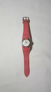 Orologio Donna ROXY Cinturino in Pelle Rosa Faccia Bianca - Foto 1 di 3