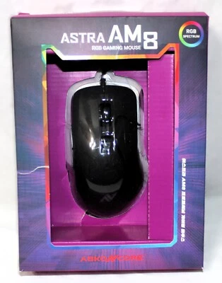 ABKONCORE AM8 Gaming Mouse 4Dpi Levels Wired Ergonomic USB Mouse - Image 1 of 3
