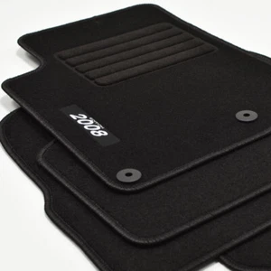 Mattenprofis Velours Logo Fußmatten passend für Peugeot 2008 II ab Bj. 2019 - sw - Bild 1 von 6