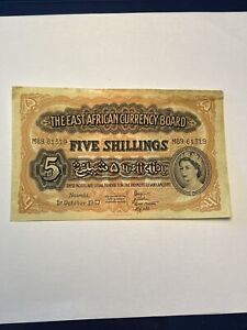 New ListingEast African Currency Board 5 Shillings Dated October 1 1957