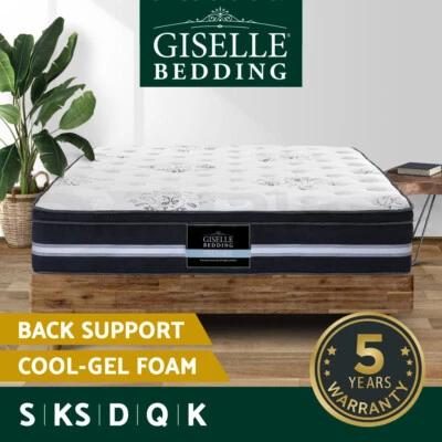 Giselle Mattress Queen Double King Single Cool Gel Memory Foam Bed Premium 34cm - image 1 of 4