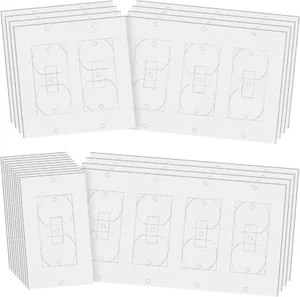 22Pcs Wall Plate Insulation Gasket, Weatherproof Foam Outlet Draft Sealer Pads - Picture 1 of 12