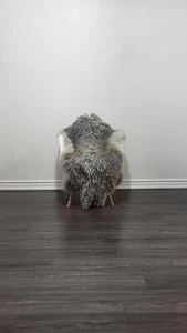 Gotland Sheepskin Rug , Swedish rug Soft Curly Wool #G55 - Picture 1 of 9