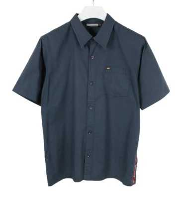 Quiksilver Shirt Men M Short Sleeved Pockets Spread Collar Logo Edge - Image 1 of 4