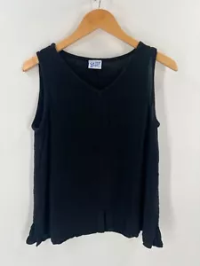 Oh My Gauze Women Size 1 US S/M Black Sleeveless Blouse - Picture 1 of 7