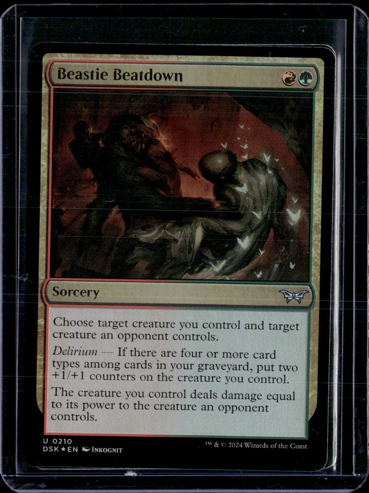 Beastie Beatdown - 210 - Foil - DSK - NM - MTG Magic the Gathering - Image 1 of 1