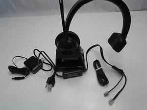 Plantronics Poly Savi Base 7300 + Mono Wireless Headsets 7310+AC+USB+Cable APC42 - Zdjęcie 1 z 7