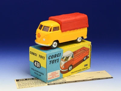 Corgi Toys VOLKSWAGEN PICK UP Nr.431  1964 VINTAGE  MINT ! OVP ! TOP ! - Bild 1 von 4