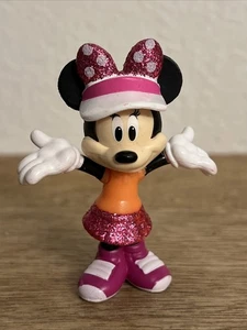 Minnie Mouse In Golf Outfit Disney Character 3” Figure Solid PVC Toy - Picture 1 of 10