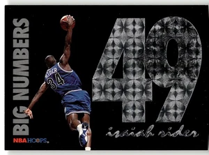 1994-95 Hoops #BN10 Isaiah Rider Big Numbers - Bild 1 von 2