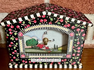 Mary Engelbreit Have a Wonderful Life Clock Preowned Lightweight battery operate - Image 1 of 4