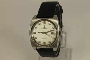 60er Jahre Vintage Swiss DUGENA MONZA Automatic Edelstahl Armbanduhr - Bild 1 von 9