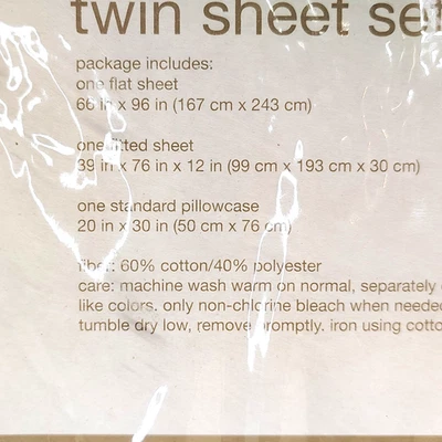 NUEVO - Room Essentials, JUEGO DE SÁBANAS DOBLES Sábanas Mezcla Algodón Poliéster Taupe Foto 1 de 4