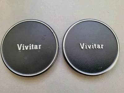 2 X Vivitar  Metal 59.5 mm ID Lens Front Caps Slip on Metal - Image 1 of 2