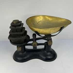 Victor Kitchen Scales Vintage Cast Iron - Picture 1 of 11