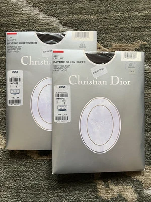 Lote de 2 pantimedias vintage Christian Dior talla 3 4477 L’Allure sin existencias Foto 1 de 4