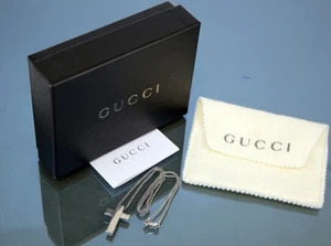 GUCCI Kreuz Anhänger Silber 925 Halskette Zubehör gebraucht Italien gut - Bild 1 von 18