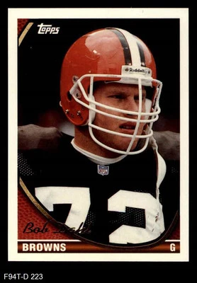 1994 Topps #223 Bob Dahl Browns-FB Notre Dame  8 - NM/MT - Image 1 of 2